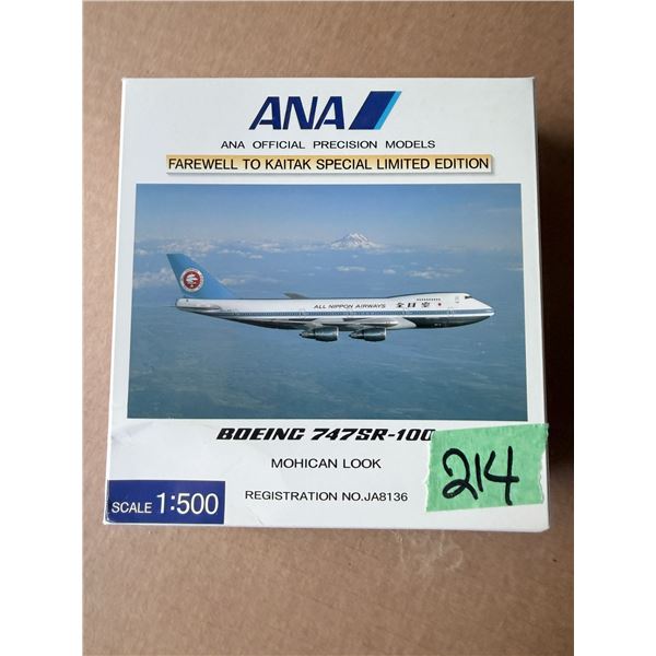 ANA BOEING 747SR-100 1:500 FAREWELL TO KAITAK LIMITED EDITION DIECAST MODEL AIRPLANE