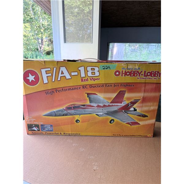 HOBBY-LOBBY F/A-18 RED VIPER RC DUCTED FAN JET FIGHTER BNIB