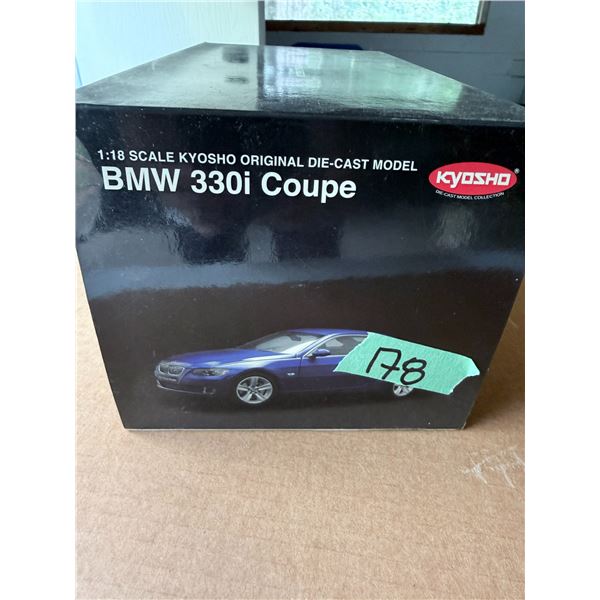 KYOSHO BMW 330I COUPE 1:18 SCALE DIECAST MODEL CAR