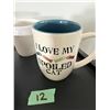 Image 2 : MIXED LOT OF 3 MUGS AND COCA-COLA DRINKING GLASS