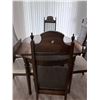 Image 2 : EXPANDABLE WOOD DINING TABLE WITH CHAIRS AND 1 LEAF