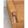 Image 3 : MCM BROWN UPHOLSTERED SOFA AND COFFEE TABLE