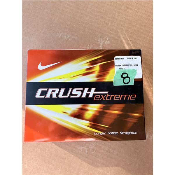 NIKE CRUSH EXTREME BI-LING WHITE GOLF BALLS BRAND NEW