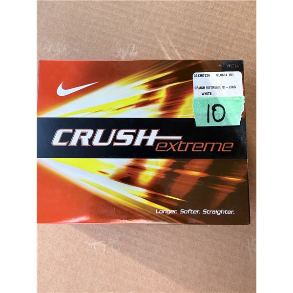 NIKE CRUSH EXTREME BI-LING WHITE GOLF BALLS BRAND NEW