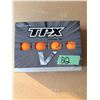 Image 1 : TPX BY POWERBILT V ORANGE GOLF BALLS 12 PACK BRAND NEW