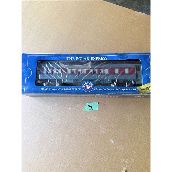 LIONEL THE POLAR EXPRESS DISAPPEARING HOBO PASSENGER CAR O-GAUGE MODEL TRAIN