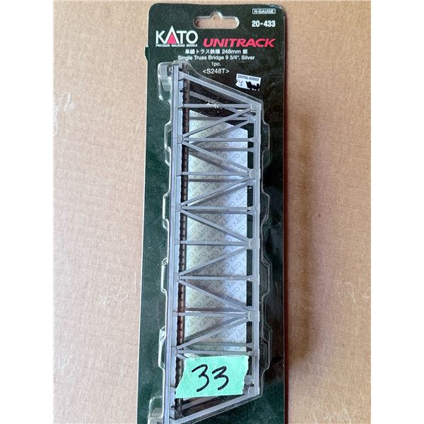 KATO UNITRACK N-GAUGE SINGLE TRUSS BRIDGE 248MM 20-433
