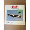 Image 1 : TWA TRANS WORLD AIRLINES BOEING 767-300 DIECAST MODEL AIRPLANE