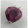 Image 2 : 14.60 ct HEART-CUT RUBY PENDANT WITH BRIGHT POLISH ( $9,580 APPRAISAL )