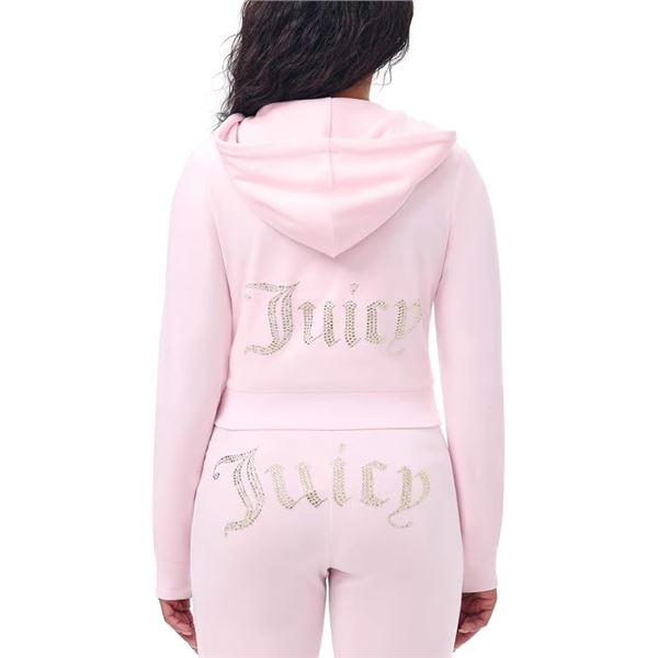 Juicy Couture Soft Glow Top Hoodie (Pink)