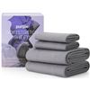 Image 1 : Purple Soft Stretch Sheets (Stormy Grey) Size- Queen