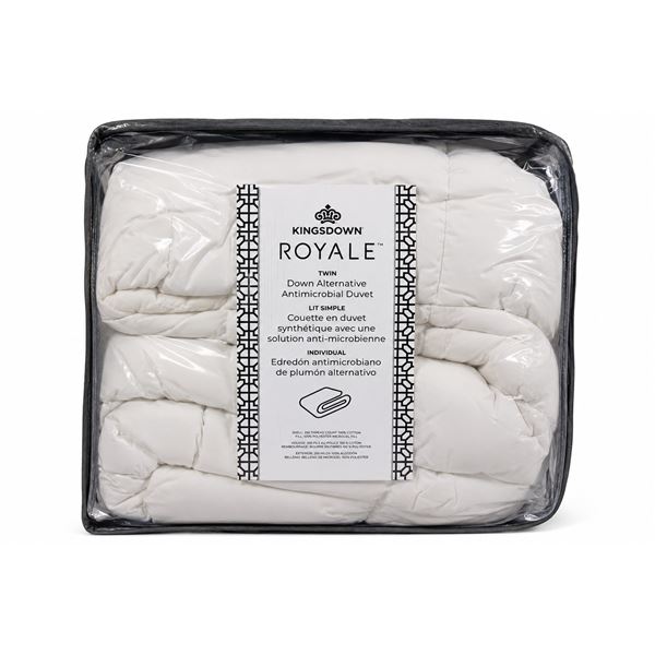 Kingsdown Royale Down Alternative Antimicrobial Duvet, Size- Twin