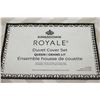 Image 3 : Kingsdown Royale Duvet Cover Set (Grey/White Chevron ) Size- Queen