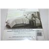 Image 3 : Fieldcrest Belleville Duvet Cover Set (Off-White) Size- Double/Queen