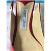 Image 2 : AUTHENTIC JIMMY CHOO LONDON RED PATENT LEATHER SLINGBACK PUMPS SIZE 37
