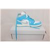 Image 3 : Nike WMNS Air Jordan 1 Mid (DK Powder Blue/ Neutral Grey)
