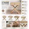 Image 1 : Tawny Cross NightStand (Light Wood)