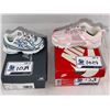 Image 3 : New Balance Kids 740 Bungee Lace (Blue), Nike Vomero 5 (Pearl Pink/Vast Grey)