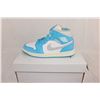 Image 2 : Nike WMNS Air Jordan 1 Mid (DK Powder Blue/ Neutral Grey)