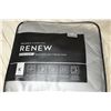 Image 2 : Renew Bamboo Charcoal Quilted Mattress Pad - Grey