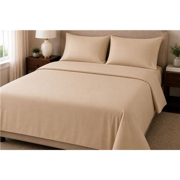Essex Park 1200 Thread Count Sheet Set - Beige