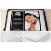 Image 1 : Sunset Cotton Classic Mattress Protector - White