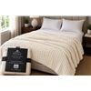 Image 1 : Kingsdown Royale Chunky Knit Throw - Ivory
