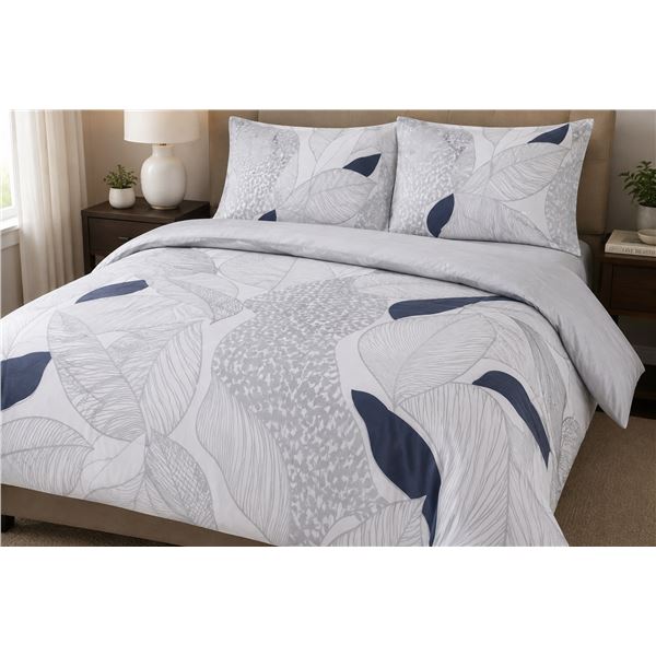 Kingsdown Royale Duvet Cover Set - White & Black