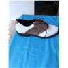 Image 3 : ETONIC BROWN AND WHITE LACE-UP SHOES PAIR BRAND NEW