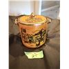 Image 1 : OLD ENDLISH DAYS CERAMIC CROCK WITH LID AND HANDLES