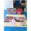 Image 1 : MIXED LOT COCA-COLA COLLECTIBLES TINS AND ADVERTISING MATS