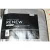 Image 2 : Renew Bamboo Charcoal Quilted Mattress Pad - Grey