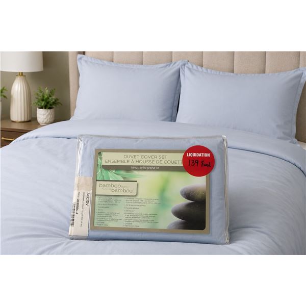 Bamboo Duvet Cover Set - Lavender