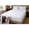 Image 1 : Sunset Cotton Classic Mattress Protector - White