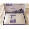 Image 1 : Tranquil Lavender Memory Foam Pillow - White