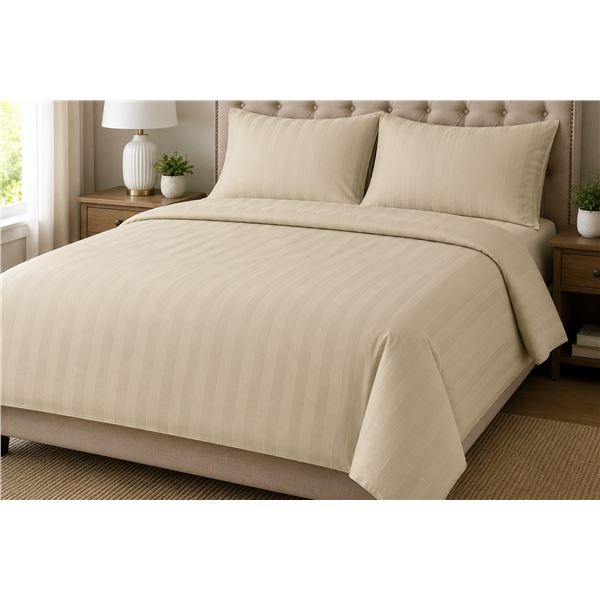 Sunset Luxury Weave Sheet Set - Beige