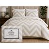 Image 1 : Kingsdown Royale Duvet Cover Set - Ivory Chevron