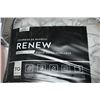 Image 2 : Renew Bamboo Charcoal Quilted Mattress Pad - Grey