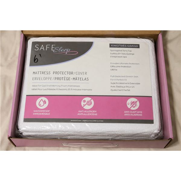 Safe Sleep Mattress Protector -White