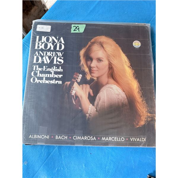 COLUMBIA MASTERWORKS LIONA BOYD / ANDREW DAVIS THE ENGLISH CHAMBER ORCHESTRA VINYL RECORD