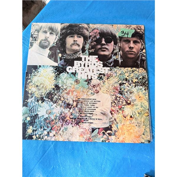 THE BYRDS GREATEST HITS STEREO VINYL RECORD