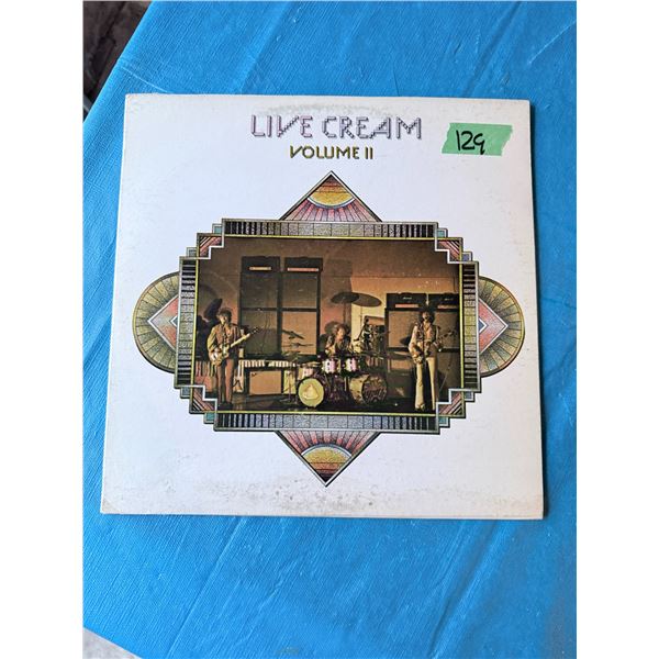 CREAM LIVE CREAM VOLUME II VINYL RECORD