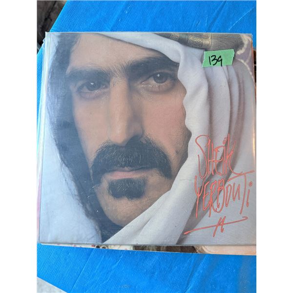 FRANK ZAPPA SHEIK YERBOUTI VINYL RECORD
