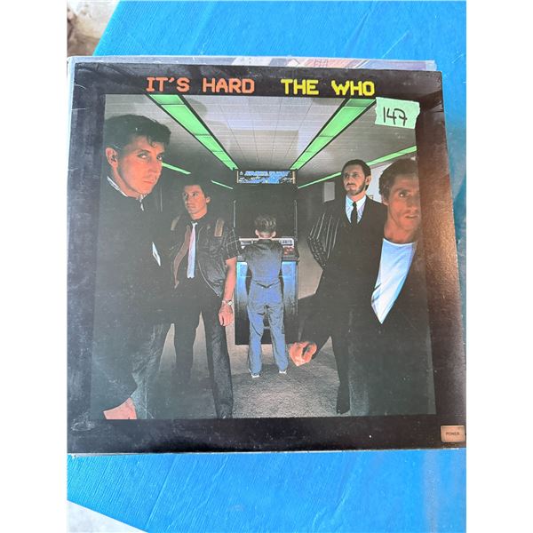 THE WHO IT'S HARD VINYL RECORD