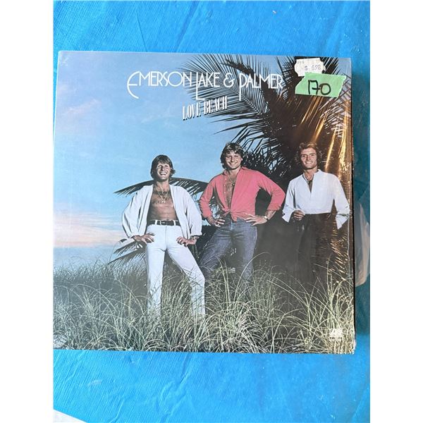 EMERSON LAKE & PALMER LOVE BEACH RECORD