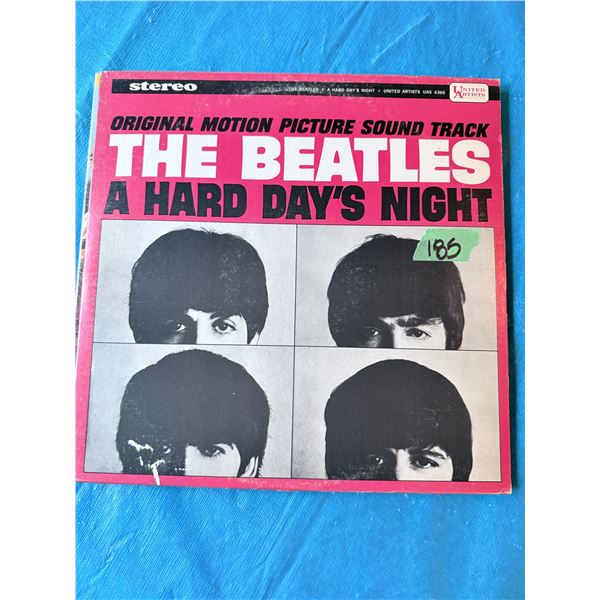 THE BEATLES A HARD DAY'S NIGHT ORIGINAL MOTION PICTURE SOUND TRACK VINYL RECORD