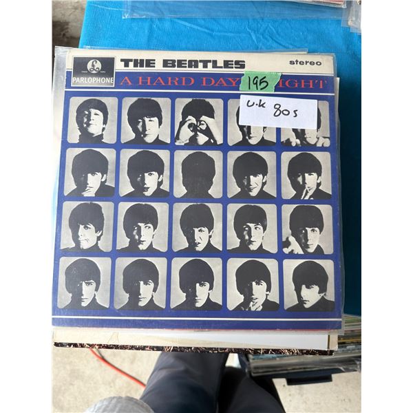 THE BEATLES A HARD DAY'S NIGHT STEREO VINYL RECORD