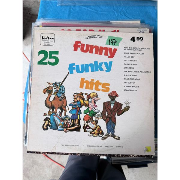 25 FUNNY FUNKY HITS VINYL RECORD
