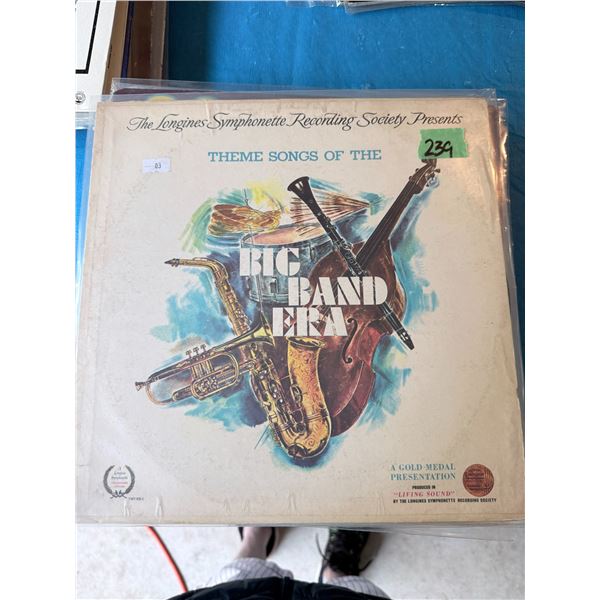 LONGINES SYMPHONETTE RECORDING SOCIETY THEME SONGS OF THE BIG BAND ERA GOLD MEDAL PRESENTATION VINYL