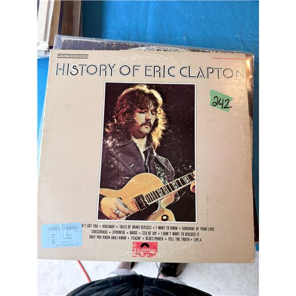 POLYDOR THE HISTORY OF ERIC CLAPTON VINYL RECORD